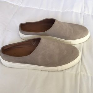 Caslon Gray Suede Backless Platform Sneaker
